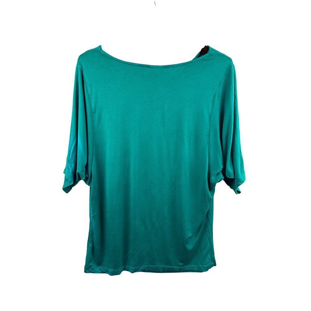 Women’s Bobeau XL Teal Cowelneck Blouse - Picture 3 of 5